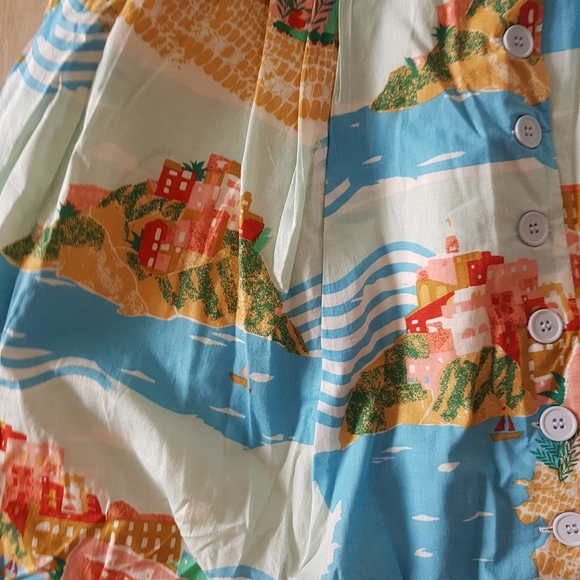 NWT Emily & Fin x Modcloth Road Trip Rendezvous Summer Sleeveless Midi Dress… - Picture 6 of 12